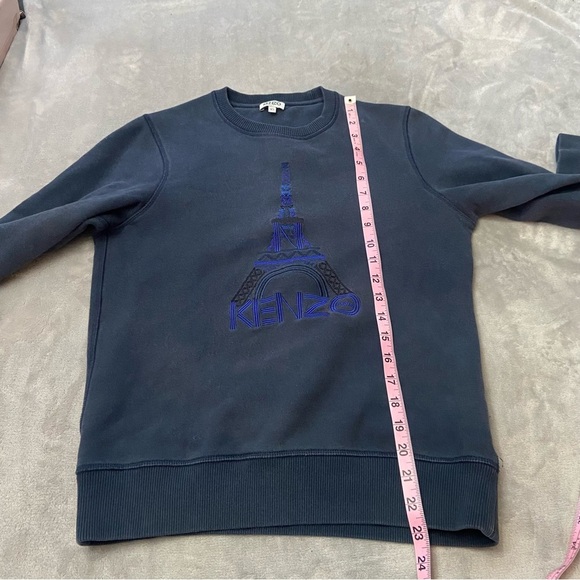 Kenzo embroidered Eiffel Tower logo pullover crewneck sweatshirt 4151 - Picture 7 of 11
